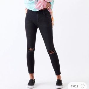 Pacsun High Rise Ankle Jegging Black